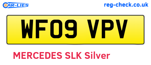 WF09VPV are the vehicle registration plates.