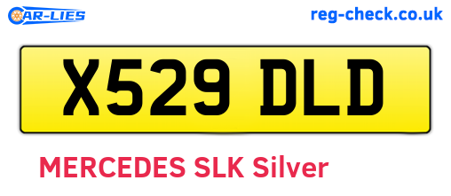 X529DLD are the vehicle registration plates.