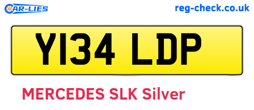 Y134LDP are the vehicle registration plates.