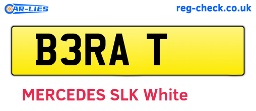 B3RAT are the vehicle registration plates.