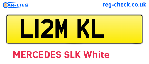 L12MKL are the vehicle registration plates.