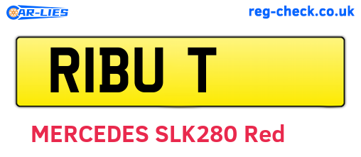 R1BUT are the vehicle registration plates.