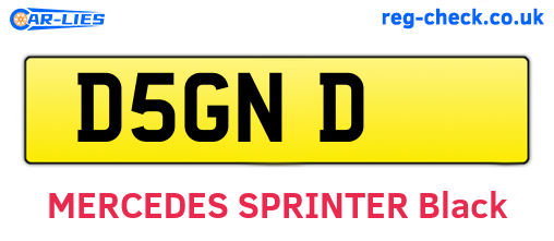 D5GND are the vehicle registration plates.