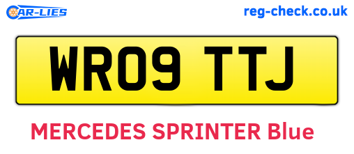 WR09TTJ are the vehicle registration plates.
