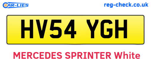 HV54YGH are the vehicle registration plates.