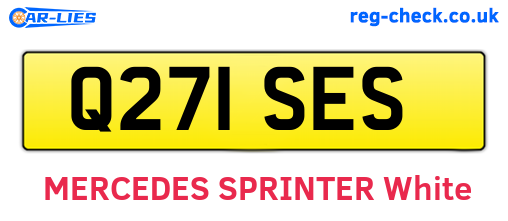 Q271SES are the vehicle registration plates.