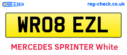 WR08EZL are the vehicle registration plates.