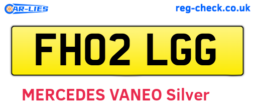FH02LGG are the vehicle registration plates.