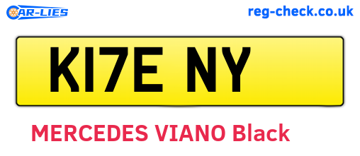 K17ENY are the vehicle registration plates.