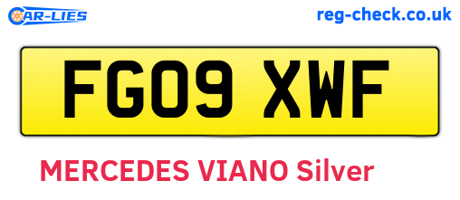 FG09XWF are the vehicle registration plates.
