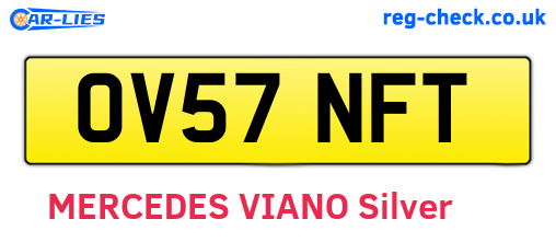 OV57NFT are the vehicle registration plates.