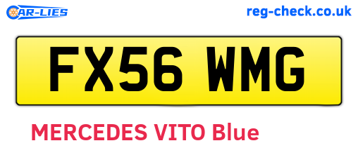 FX56WMG are the vehicle registration plates.