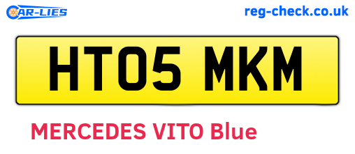 HT05MKM are the vehicle registration plates.