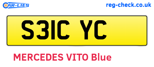 S31CYC are the vehicle registration plates.