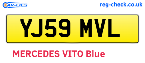 YJ59MVL are the vehicle registration plates.