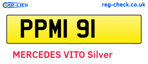 PPM191 are the vehicle registration plates.