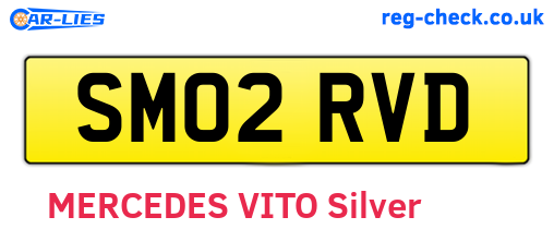 SM02RVD are the vehicle registration plates.