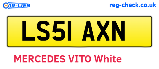 LS51AXN are the vehicle registration plates.