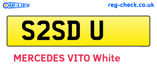 S2SDU are the vehicle registration plates.
