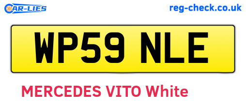 WP59NLE are the vehicle registration plates.