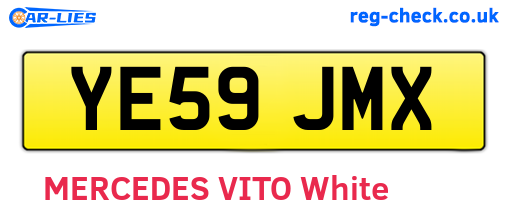 YE59JMX are the vehicle registration plates.