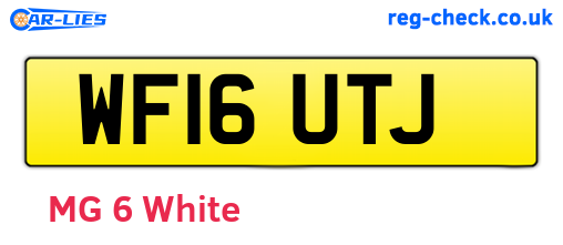 WF16UTJ are the vehicle registration plates.