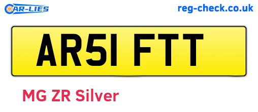 AR51FTT are the vehicle registration plates.