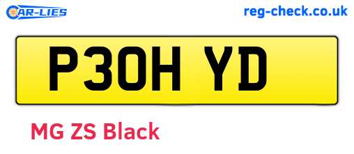 P30HYD are the vehicle registration plates.