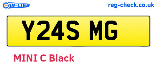 Y24SMG are the vehicle registration plates.