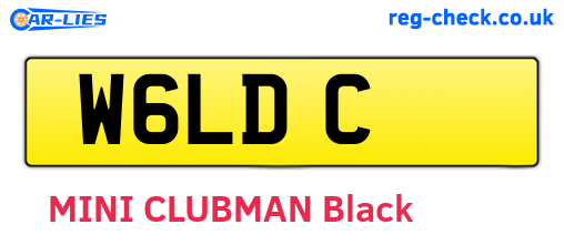 W6LDC are the vehicle registration plates.