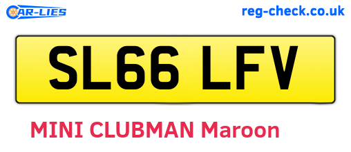SL66LFV are the vehicle registration plates.