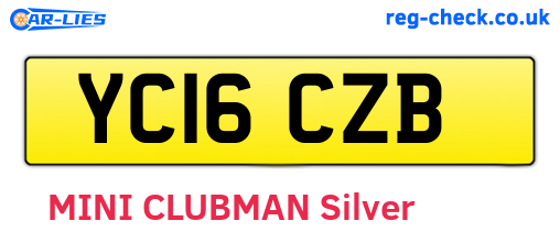 YC16CZB are the vehicle registration plates.