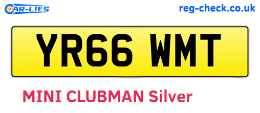 YR66WMT are the vehicle registration plates.