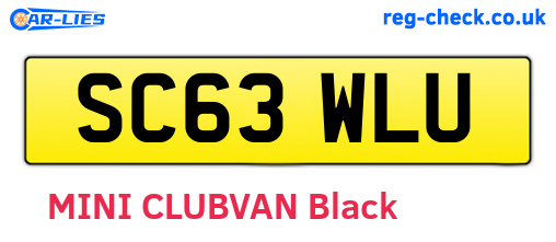 SC63WLU are the vehicle registration plates.