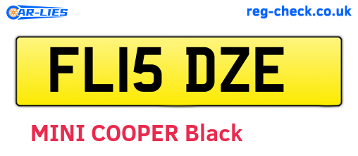 FL15DZE are the vehicle registration plates.