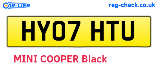 HY07HTU are the vehicle registration plates.