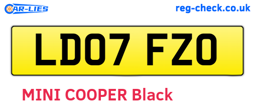 LD07FZO are the vehicle registration plates.