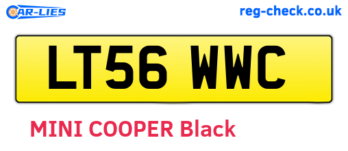 LT56WWC are the vehicle registration plates.