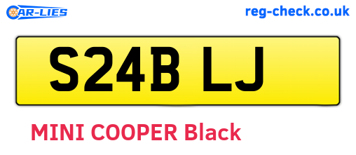 S24BLJ are the vehicle registration plates.