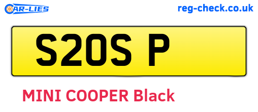 S2OSP are the vehicle registration plates.
