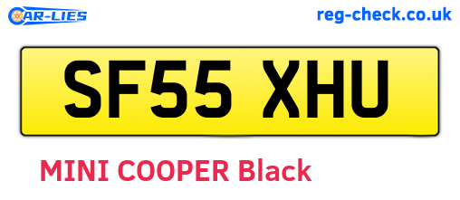 SF55XHU are the vehicle registration plates.