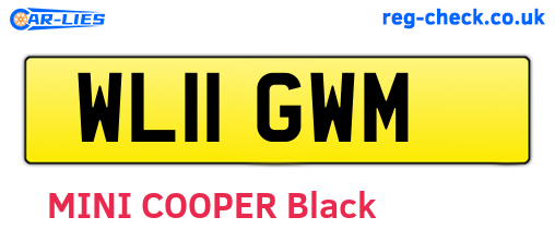 WL11GWM are the vehicle registration plates.