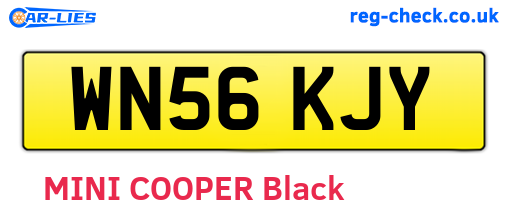 WN56KJY are the vehicle registration plates.