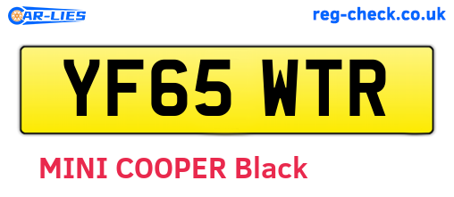 YF65WTR are the vehicle registration plates.