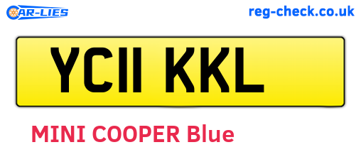 YC11KKL are the vehicle registration plates.