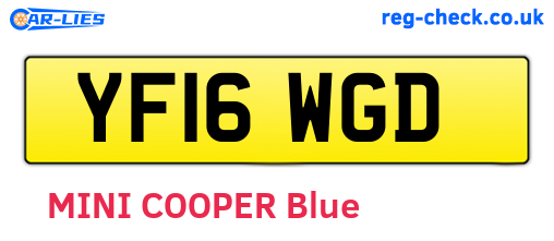 YF16WGD are the vehicle registration plates.