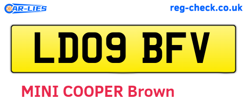 LD09BFV are the vehicle registration plates.