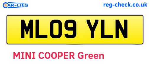 ML09YLN are the vehicle registration plates.
