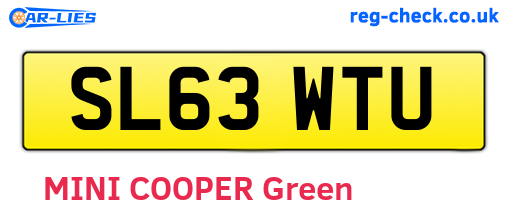 SL63WTU are the vehicle registration plates.