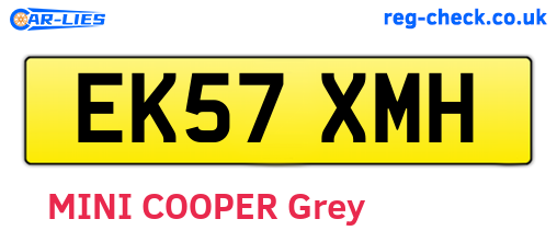 EK57XMH are the vehicle registration plates.